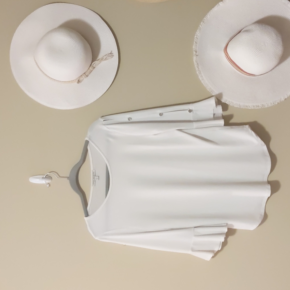 White Flowy Blouse